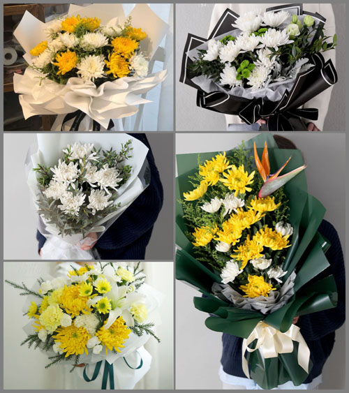 广西百色田东县思林镇白事花束代送
